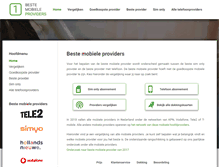 Tablet Screenshot of bestemobieleproviders.nl